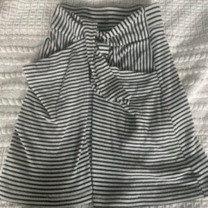 Free People Striped Skirt W/ Tie Waist